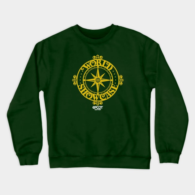 Epcot World Showcase Compass Crewneck Sweatshirt by BurningSettlersCabin